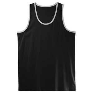 Débardeur sans manches pour homme, qualité supérieure, confortable, vêtements d'entraînement décontractés, respirant 100% coton, meilleure vente au prix de gros - Product Image 5