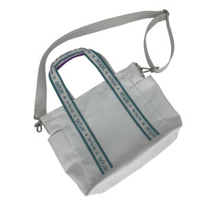 OEM ODM High Quality Canvas Tote Bag New Fashion Webbing Cotton Strap Silk Printing Handle Custom Logo Factory Direct Low MOQ - Product Image 4