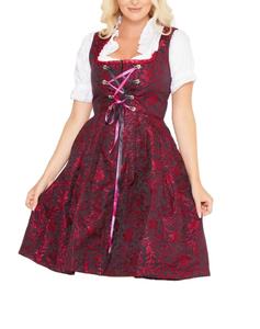 Robe traditionnelle bavaroise Dirndl, tenue allemande Trachten pour l'Oktoberfest, costume folklorique alpin pour femmes - Product Image 2