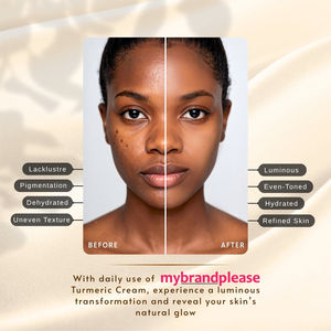 Face and Body Turmeric <b>Cream</b> with Skin <b>Lightening</b> Benefits and Natural Hydration <b>for</b> Smooth and Supple Skin - Product Image 3