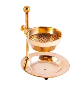 Brûleur d'encens en laiton poli doré taille et forme personnalisées brûleur de bakhoor oud pour l'utilisation de parfum de fête de mariage - Product Image 5