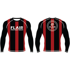 Personnalisé Durable Nylon BJJ Rash Guard Longue Protection UV Anti-UV Compression Chemise Respirant et Confortable - Product Image 1