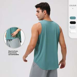 Camiseta de gimnasio sin mangas para hombre, camiseta sin mangas para correr, chaleco deportivo - Product Image 3