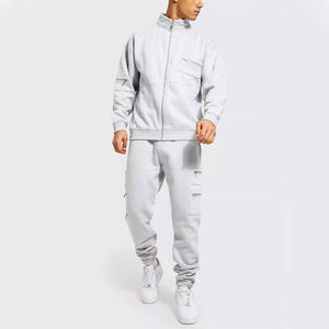 Nueva venta al por mayor diseñe su propio chándal deportivo hecho profesional moda de invierno cremallera barato nuevo chándal de hombre al por mayor - Product Image 1