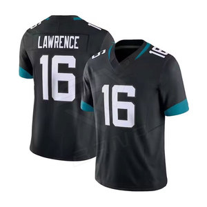 Maillot de football américain personnalisé de haute qualité broderie sergé col en V à manches courtes respirant et grande taille pour la saison estivale - Product Image 4