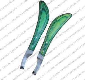 Recién llegado, suministros de herrador duraderos, cuchillo para pezuña, mano izquierda derecha, caballo, herramientas de cuidado veterinario, cuchillos para pezuña de TARIQ MFG CO CE ISO - Product Image 1