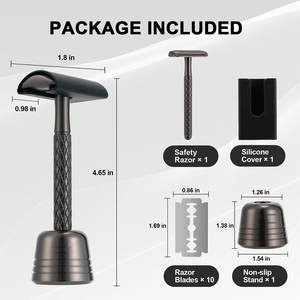 Luxury Single Blade Steel Straight <b>Razor</b> for <b>Men</b> Safety Shaving <b>Razor</b> for Face and Barber Use - Product Image 3