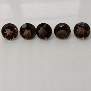ควอตซ์สีน้ำตาลธรรมชาติ ขนาด 14 มม. ทรงกลมเจียระไนแบบบริลเลียนท์ ผ่านการอบความร้อน คุณภาพดีที่สุด พลอยเม็ดเดี่ยวสำหรับทำเครื่องประดับ - Product Image 2