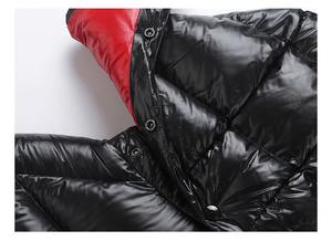 Veste d'hiver en tricot décontractée pour homme sur mesure Capuche amovible Respirante Épaisse Veste matelassée Imperméable Coupe-vent - Product Image 4