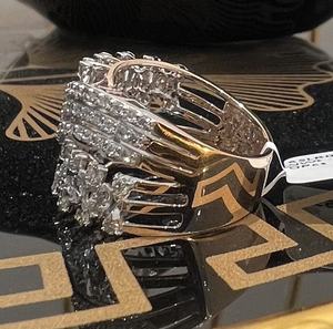 Anillo de Bodas de Oro Sólido de 18K con Diamante Natural Certificado por Terceros, Corte Brillante Redondo para Mujer, Modelo VDS VDSR250 - Product Image 4