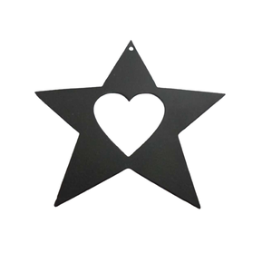 Juego de decoración del hogar de último diseño de 3 colgantes de Metal estrella Chapado en gris colgante de pared para decoración del hogar hecho a mano - Product Image 4