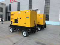 Generador diésel DC sin escobillas original Yuchai, móvil, de bajo ruido, en gabinete, 33Kva 30kw 40kw 50kw 100kw 120kw, todo personalizable