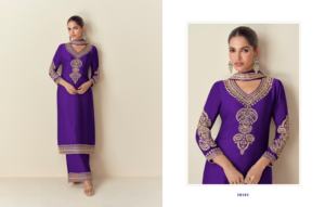 Vente à chaud de vêtements pakistanais traditionnels pour femmes Salwar Kameez Costume Set Party Wear Vêtements ethniques disponibles au meilleur prix - Product Image 3