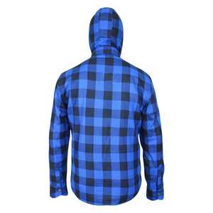 เสื้อลัมเบอร์แจ็คมอเตอร์ไซค์มีฮู้ดผลิตจากรถจักรยานยนต์ผลิตด้วยผ้าขนแกะเรียงราย2025 - Product Image 2