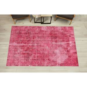 Alfombra Estampada de Diseño Vintage - Rosa, Plana, Moderna, Antideslizante, con Pelo Suave - Product Image 1
