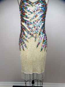 Robe de soirée de cocktail antistatique noire à fleurs à paillettes sans manches longue jusqu'au sol Silhouette en A pour les événements - Product Image 5