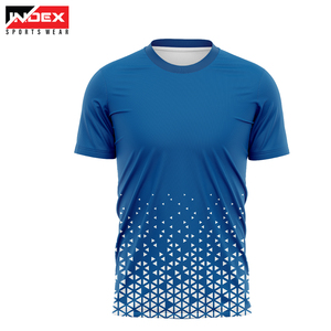 Camiseta de fútbol personalizada para hombre, camiseta de fútbol de alta calidad de manga corta con estampado serigrafiado de seda - Product Image 5