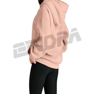 Sweat à capuche surdimensionné ultime rose pour les femmes pull en coton doux décontracté streetwear sweat à capuche manches longues coupe ample haut tendance chaud - Product Image 5