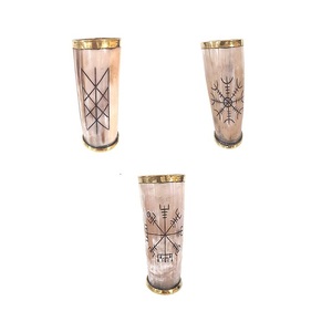 Aaliayn impex แก้วกาแฟลายเขาวัวสลักโลโก้ปรับแต่งได้สีสไตล์คลาสสิก - Product Image 1