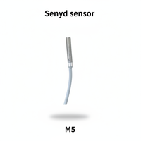 Sensor Proximitas Induktif Mini M4 M5 3 4mm Sensor Deteksi Logam Kecil 0.8mm 1mm 1.5mm Jarak Deteksi Kabel Pigtail