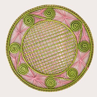 Assiettes de présentation en rotin naturel de haute qualité, tailles personnalisables, variété de couleurs, tapis de table en rotin faits à la main pour la décoration de table HNH