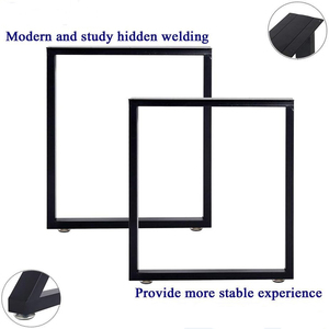 OEM Square Stainless Steel Dining Table Base Heavy Duty Easy Install EDPTBL000 - Product Image 1