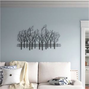 Artesanía de Metal, hermoso diseño, decoración de lujo para el hogar, dormitorio, sala de estar, arte de pared negro de Metal para decoración del hogar y la Oficina - Product Image 1