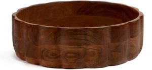 Eco-friendly Solid Wooden Salad & Soup Bowl Home Kitchen Multipurpose <b>Serving</b> <b>Dish</b> for <b>Breakfast</b> Snacks Plate Type - Product Image 5