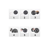 Chaîne tactique de type X 195/55/R15 pour SUV et remorque - Montage facile - Fabriqué en TR