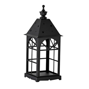 โคมไฟทีไลท์แนววินเทจโคมไฟหกเหลี่ยมโลหะสีดำตกแต่งบ้านสวยสำหรับงานแต่งงานฮาโลวีนและคริสต์มาสเดือนรอมฎอน - Product Image 3