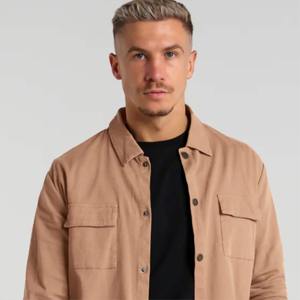 Chemise cargo à manches longues personnalisée pour hommes Chemise multi-poches à manches longues zippée pour hommes - Product Image 6
