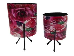 Jardinière en métal à fleurs avec support trépied, pot de plante décoratif pour la maison, le bureau, l'hôtel, le salon - Product Image 4