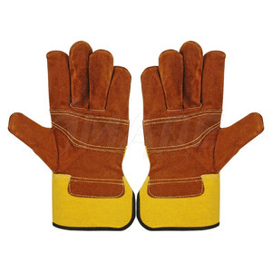 ถุงมือทำงานหนังแบบมืออาชีพถุงมือทำงานหนังมีโลโก้ตามสั่ง - Product Image 3