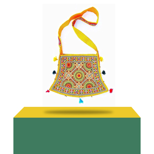 Bolsos de cabestrillo bordados con patrón personalizado hechos a mano, diseños únicos con decoración intrincada de bordado - Product Image 2