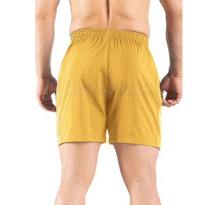 New Arrival Private Label Men's <b>Elastic</b> Waist Solid Shorts for Adult OEM Service Wholesale Custom Design - Product Image 3