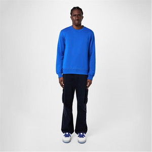 เสื้อสเวตเตอร์คอตตอนสำหรับผู้ชายและผู้หญิงเสื้อสเวตเตอร์คอกลมแบบสวมหัวดีไซน์เรียบสำหรับสไตล์สตรีทแวร์โลโก้ออกแบบได้ตามต้องการ - Product Image 4