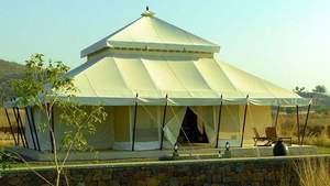 Moderno elegante blanco Mughal tienda de diseño indio romántico estilo al aire libre lienzo boda decoraciones para bodas y fiestas - Product Image 2