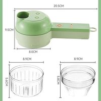Hachoir à légumes 4 en 1 Ensemble de coupe-légumes électrique portable sans fil Mini robot culinaire