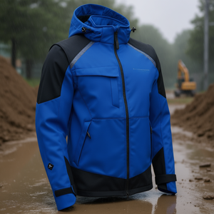 Veste de travail softshell ELKA RAINWEAR XTREME taille M bleu royal/noir Fitness Sécurité - Product Image 3