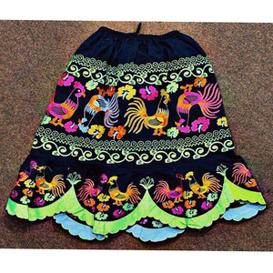 Faldas de mujer con estampado Hawaiano de algodón de alta calidad Nuevo estilo Bordado Ropa hawaiana Transpirable Fabricado en Pakistán - Product Image 1