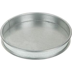 Plateau de forme carrée en métal galvanisé Plateau de service ovale fait main écologique - Product Image 6