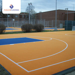 พื้นสนามกีฬาแบบ interlocking สำหรับขายส่ง เหมาะสำหรับสนามเทนนิส บาสเกตบอล สนามบาสเกตบอลหลายสนาม สนามฟุตซอล - Product Image 1