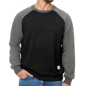 Sweat-shirts à col rond pour hommes, personnalisés en gros, à manches longues, décontractés, pour l'hiver, impression numérique, 100% polyester polaire - Product Image 1
