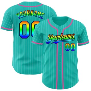Maillot de softball unisexe personnalisable à deux boutons, motif uni, respirant, 100% polyester, doux et confortable, vêtements de baseball et de softball - Product Image 1
