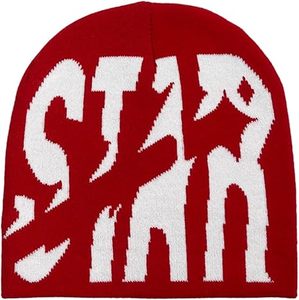 Bonnets tendance en laine acrylique pour femmes et hommes, motif étoile, chauds pour l'hiver, style outdoor - Product Image 4