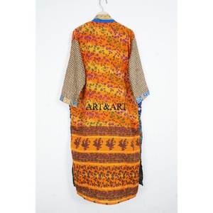 Robe de festival vintage élégante 100% soie, kimono brodé à la main, lisse, taille unique, haute qualité pour l'été et l'automne - Product Image 5