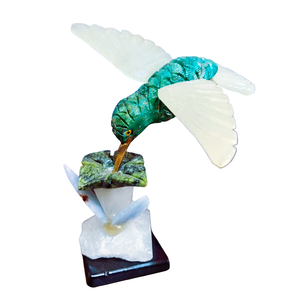 Roche naturelle décorative, pierre à Quartz, Sculpture d'oiseau en cristal, cadeau, nouvelle Sculpture d'oiseau en cristal faite à la main - Product Image 1