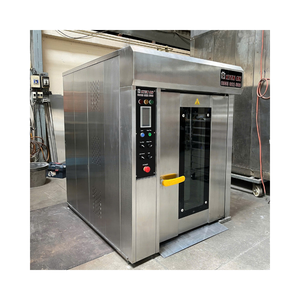 Four rotatif Altuntop à 8 plateaux, prêt à l'emploi, chariot 20 kW/h, certifié ISO, pour pain et baguettes, KIEN Vietnam, acier inoxydable, 380V/220V 1 - Product Image 1