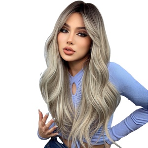 Pelucas de cabello humano liso para mujeres, pelo corto con flequillo, color rubio a marrón, ombré, Bob, a precio de fábrica - Product Image 1