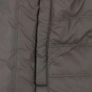 Chaleco Acolchado de Invierno para Hombre, Informal, Impermeable, de Lona, con Cuello Alto, Cremallera, Sin Mangas, con Logotipo Frontal Personalizado, Chaqueta de Tela - Product Image 6
